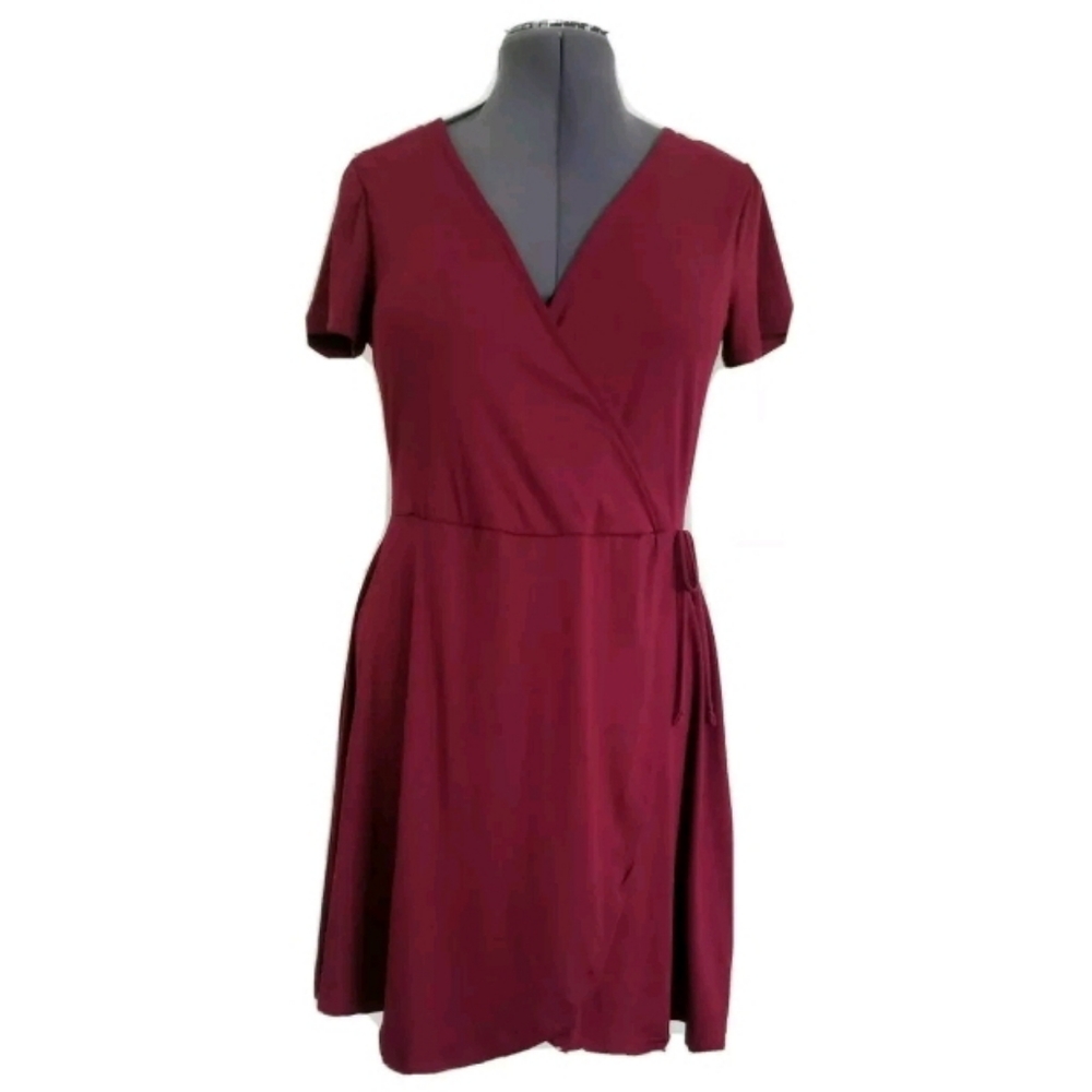 Justify Faux Wrap Dress Tie Waist Dress